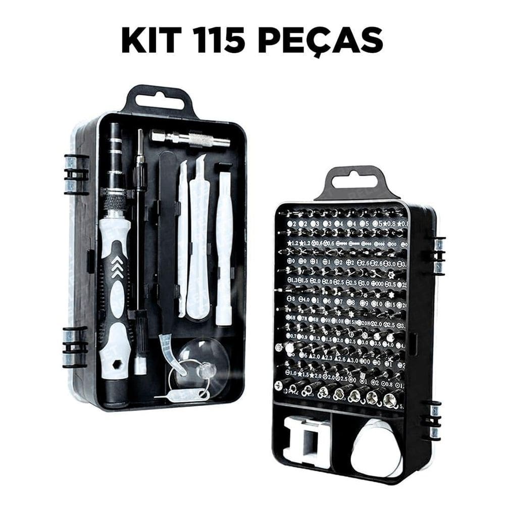 Kit De Reparo E Limpeza Multiuso -115 Peças
