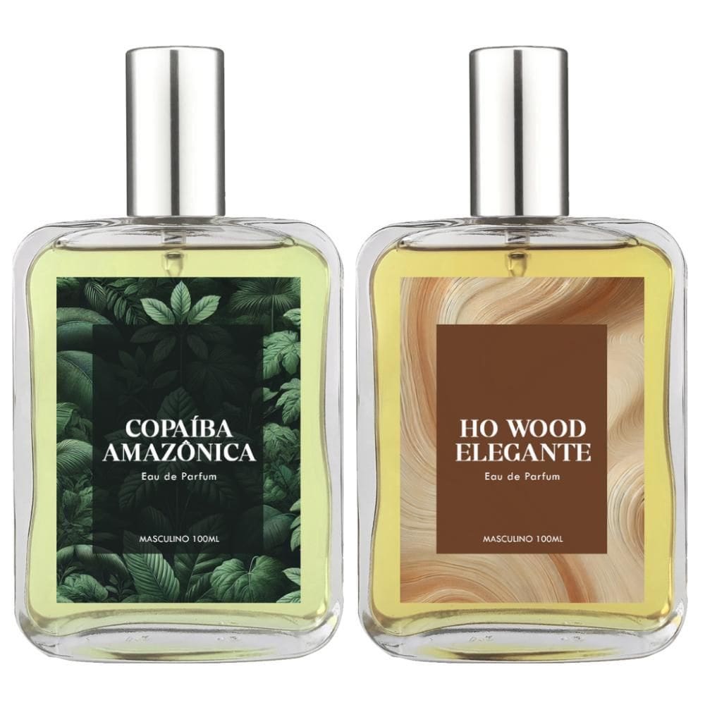 Kit Perfume Masc. Copaíba Amazônica E Ho Wood Elegante 100Ml