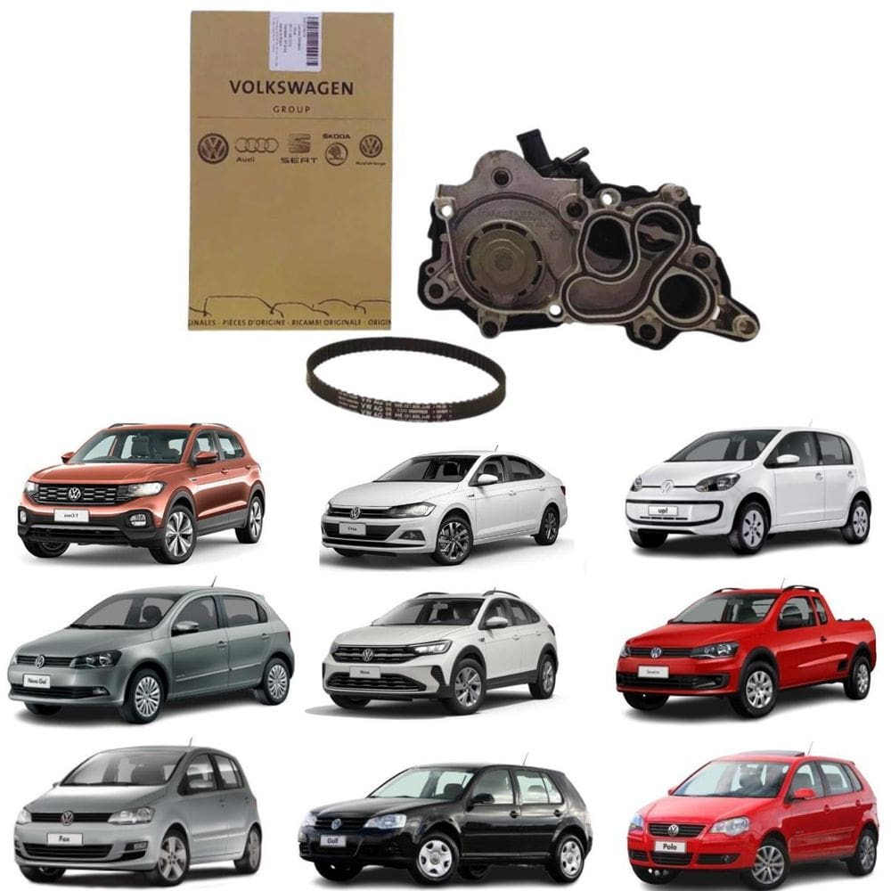 Kit Bomba De Água Com Correia Golf Up Fox Saveiro Gol Polo