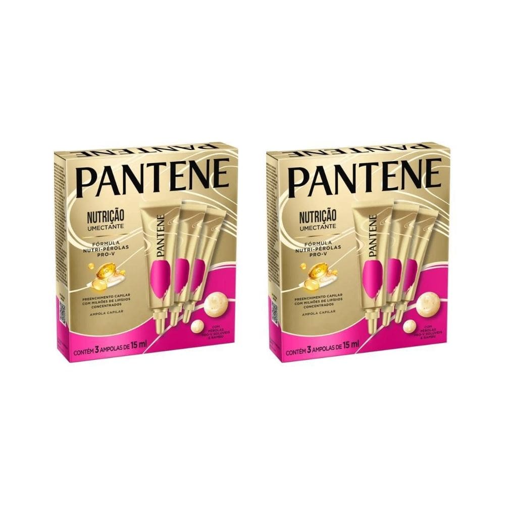 Ampola Pantene Nutrição Umectante 15Ml Com 3Un - Kit C/2Un