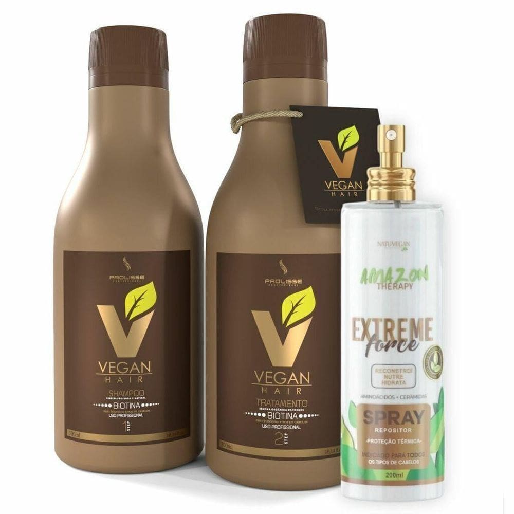Kit Progressiva Orgânica Vegan Hair + Protetor Térmico