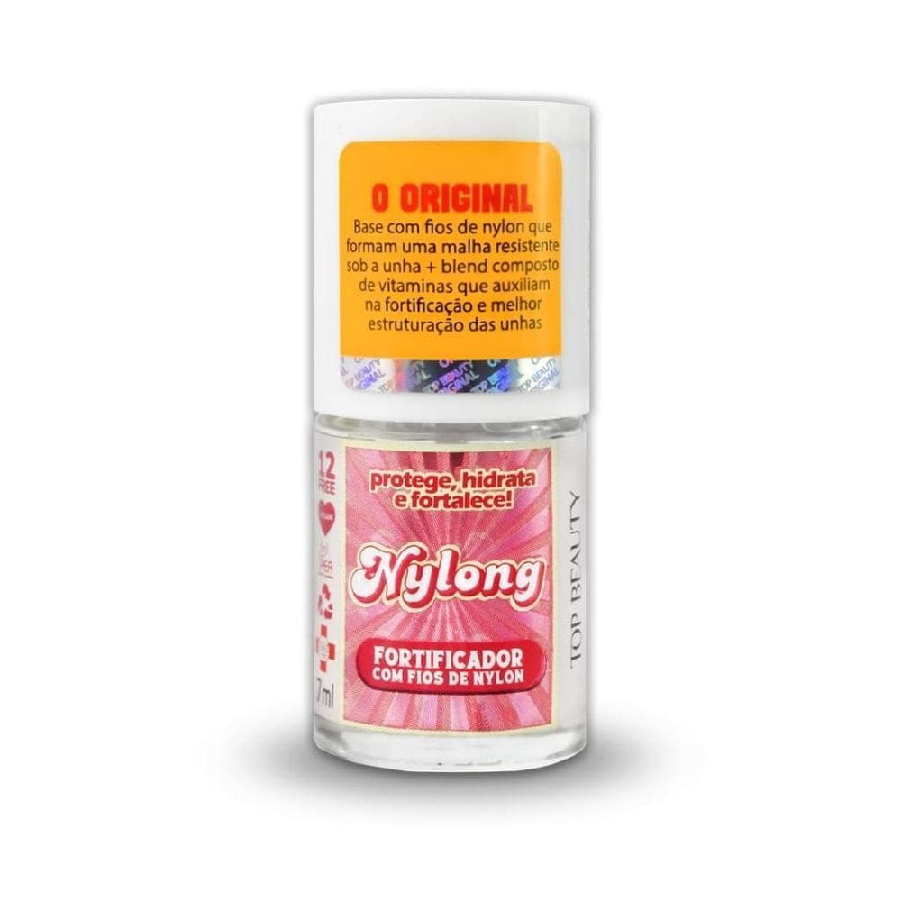 Base De Unha Nylong Fortificador De Unhas Top Beauty 7Ml