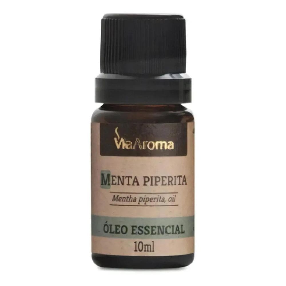 2X Óleo Essencial Menta Piperita 10Ml 100% Puro - Via Aroma