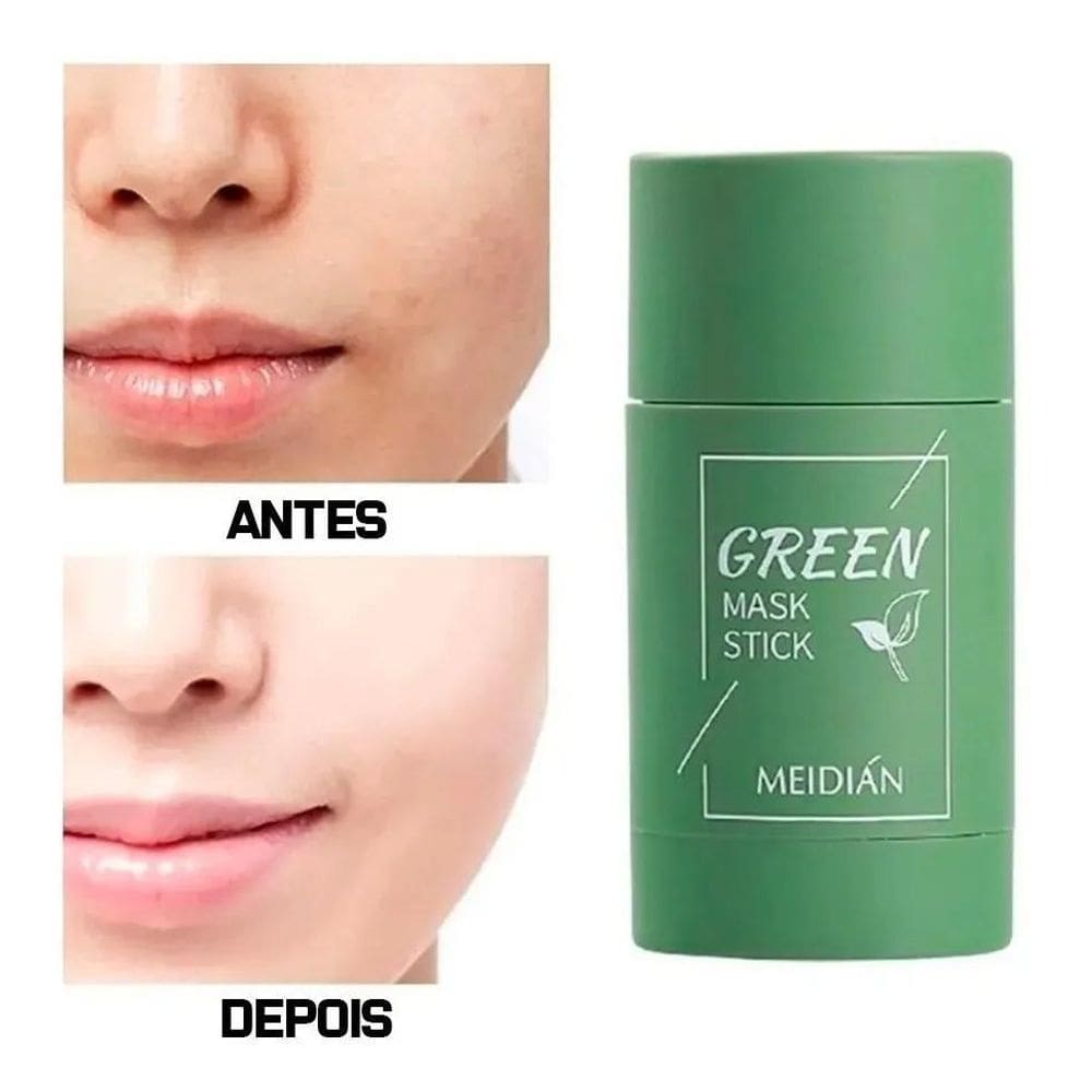 2X Máscara Faciai Para Pele Normal Apolo Green Mask Stick Gr