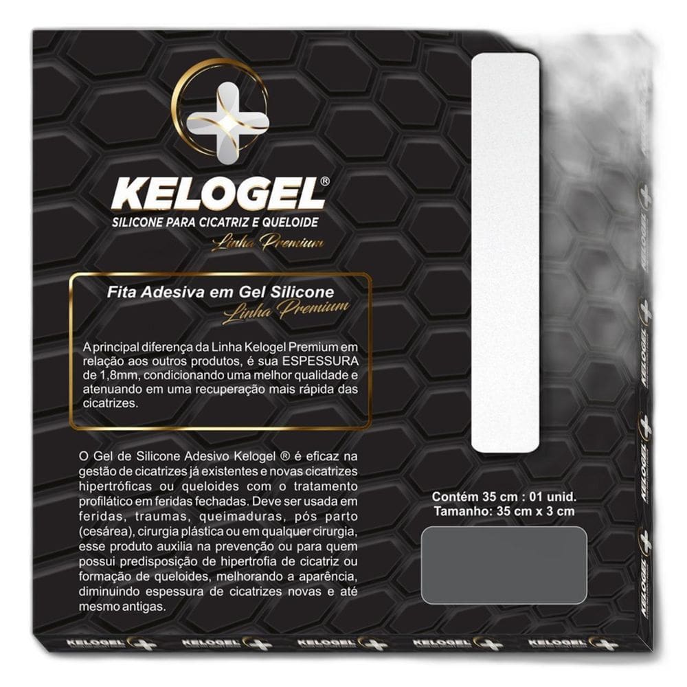 Kit 18 - 1 Areolar + 1 Fita 35Cm Kelogel Premium 1.8Mm