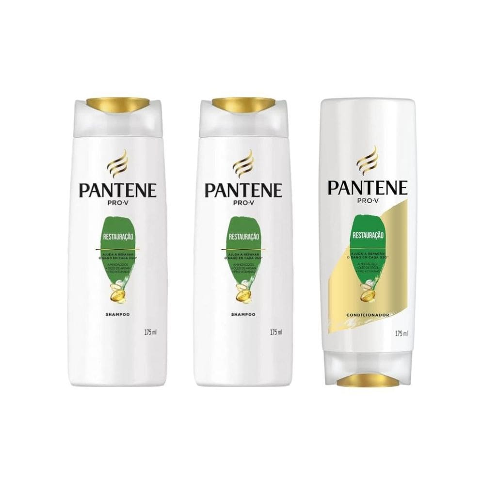Kit Pantene Restauraçao 2 Shampoo 175Ml + 1 Cond 175Ml