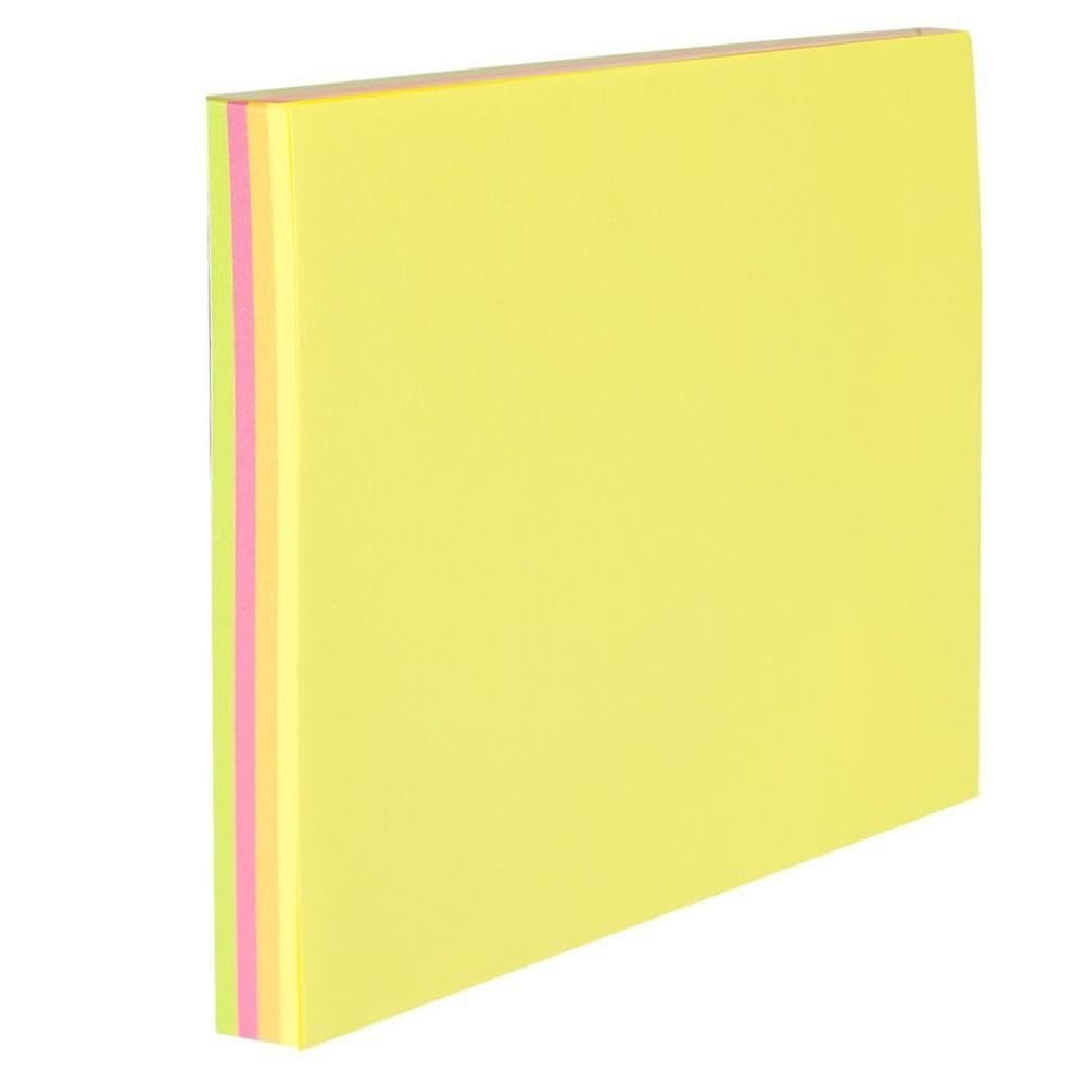 Bloco De Recado Autoadesivo 76x76mm Fluorescente 4x25fls