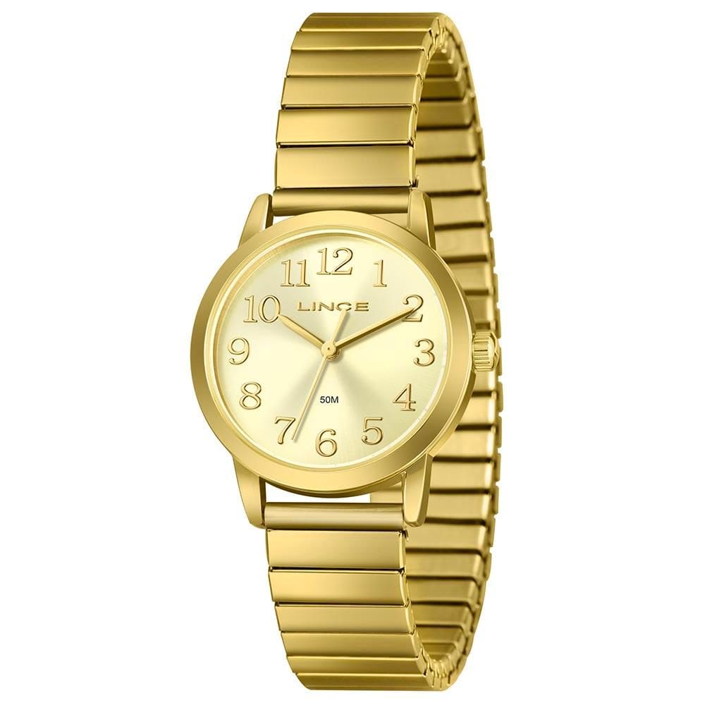 Relógio Lince Feminino Ref: Lrgh266l32 C2kx Casual Mola Dourado