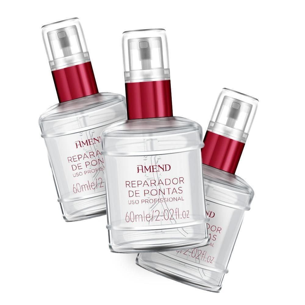 Kit 03 Reparador De Pontas Classics Amend 60Ml