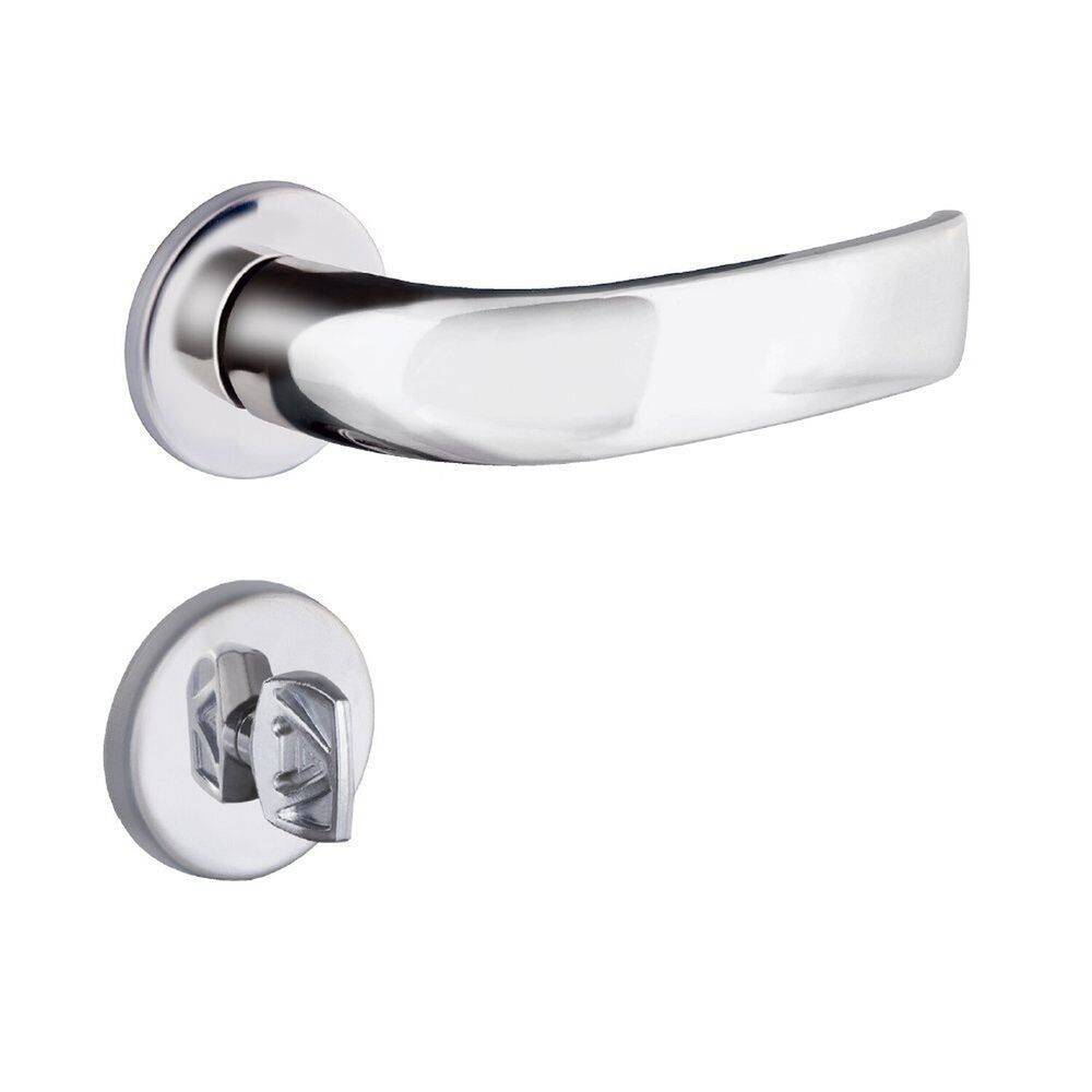 Fechadura Banheiro S40 Roseta Cromado Home Aliança