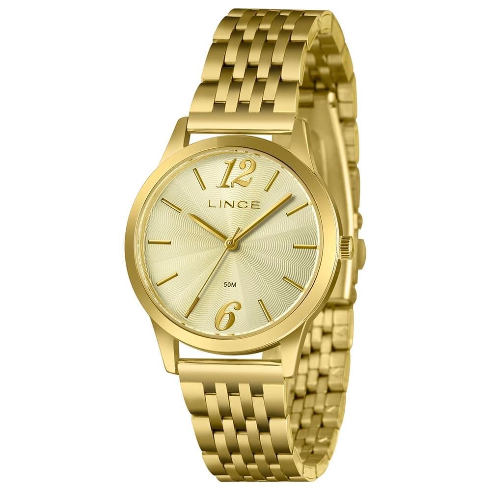 Relógio Lince Feminino Ref: Lrgm035l36 C2kx Casual Dourado