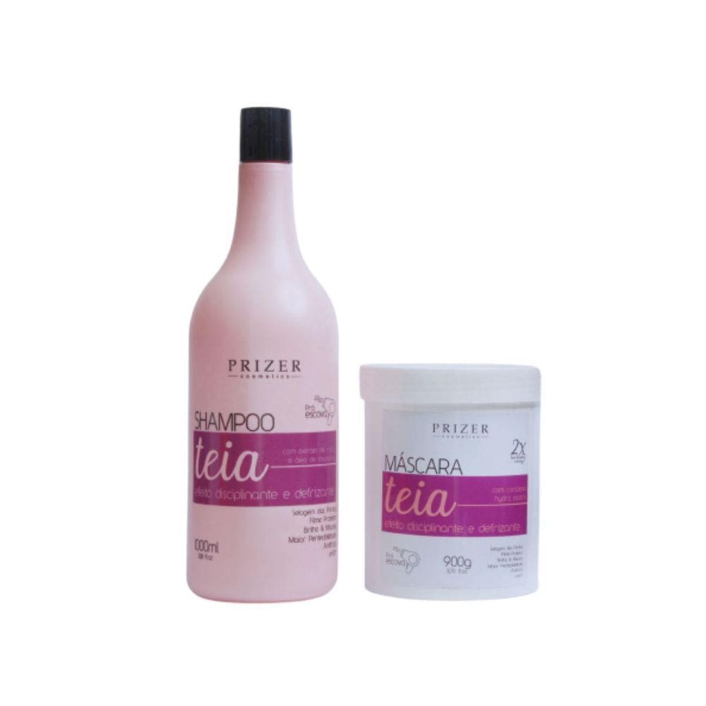 Pré Escova Teia Kit Shampoo 1L + Máscara 900g