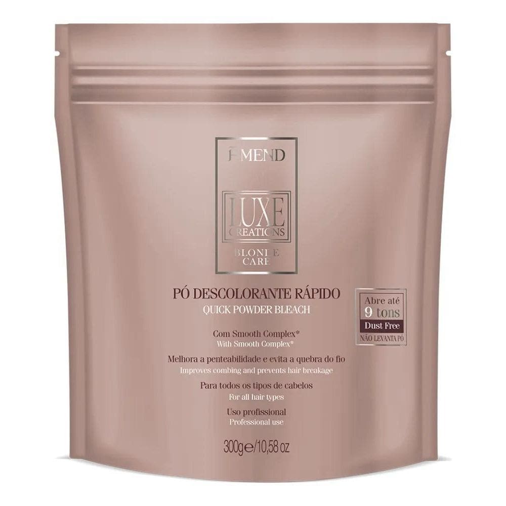 3X Pó Descolorante Luxe Creations Blonde Care Amend 300G Tom
