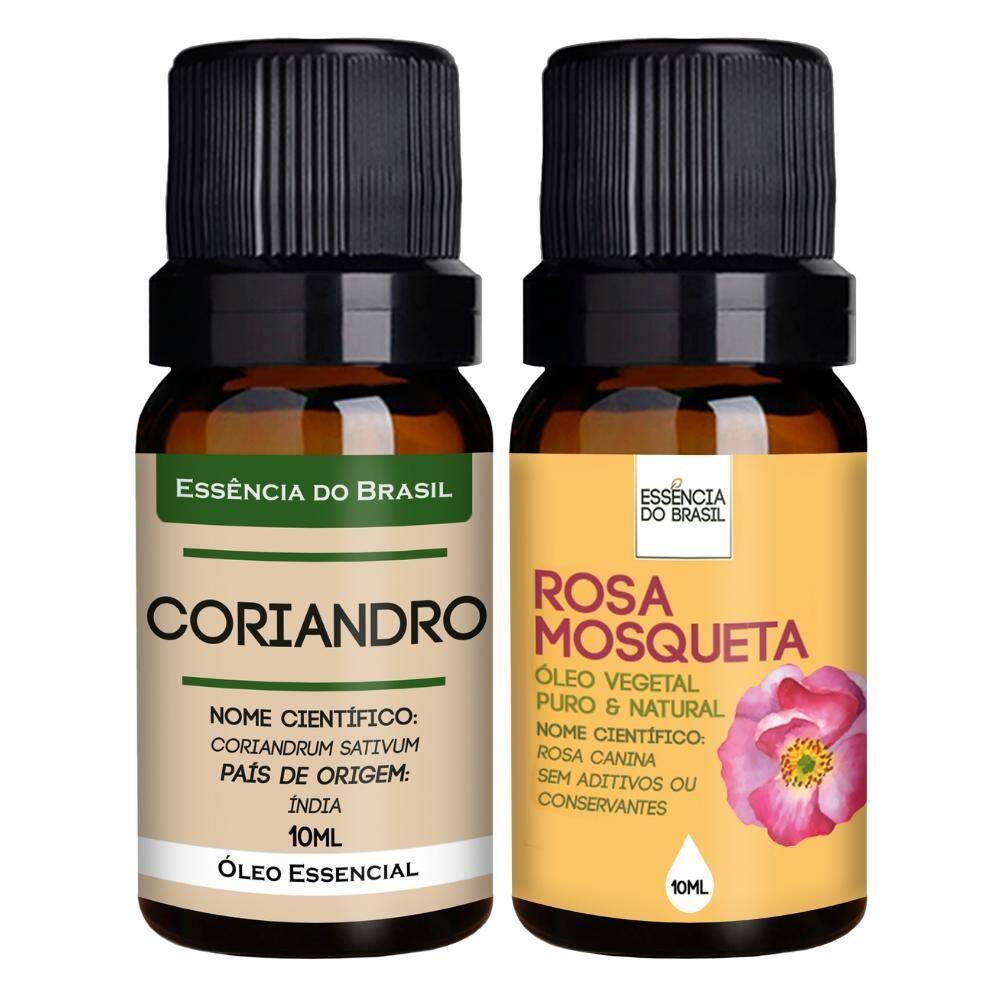 Óleo Essencial De Coriandro + Vegetal De Rosa Mosqueta 10Ml