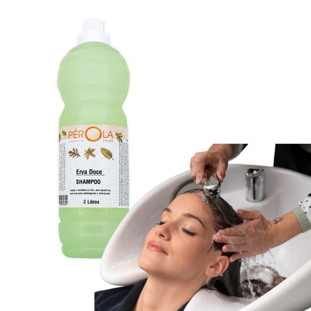 Shampoo 2 Litros Erva Doce Salão Cabelereira