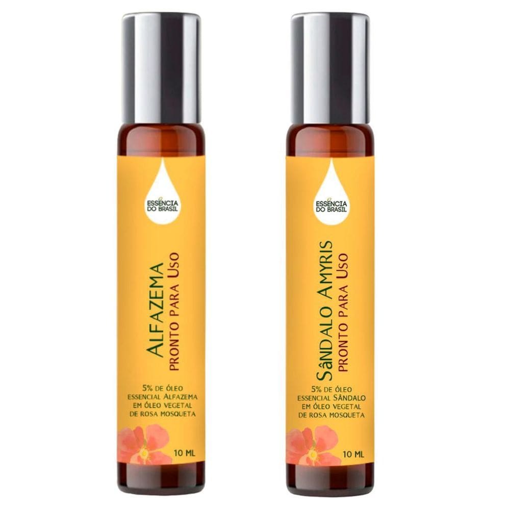 Óleos Essenciais Prontos Alfazema E Sândalo Roll On 10Ml
