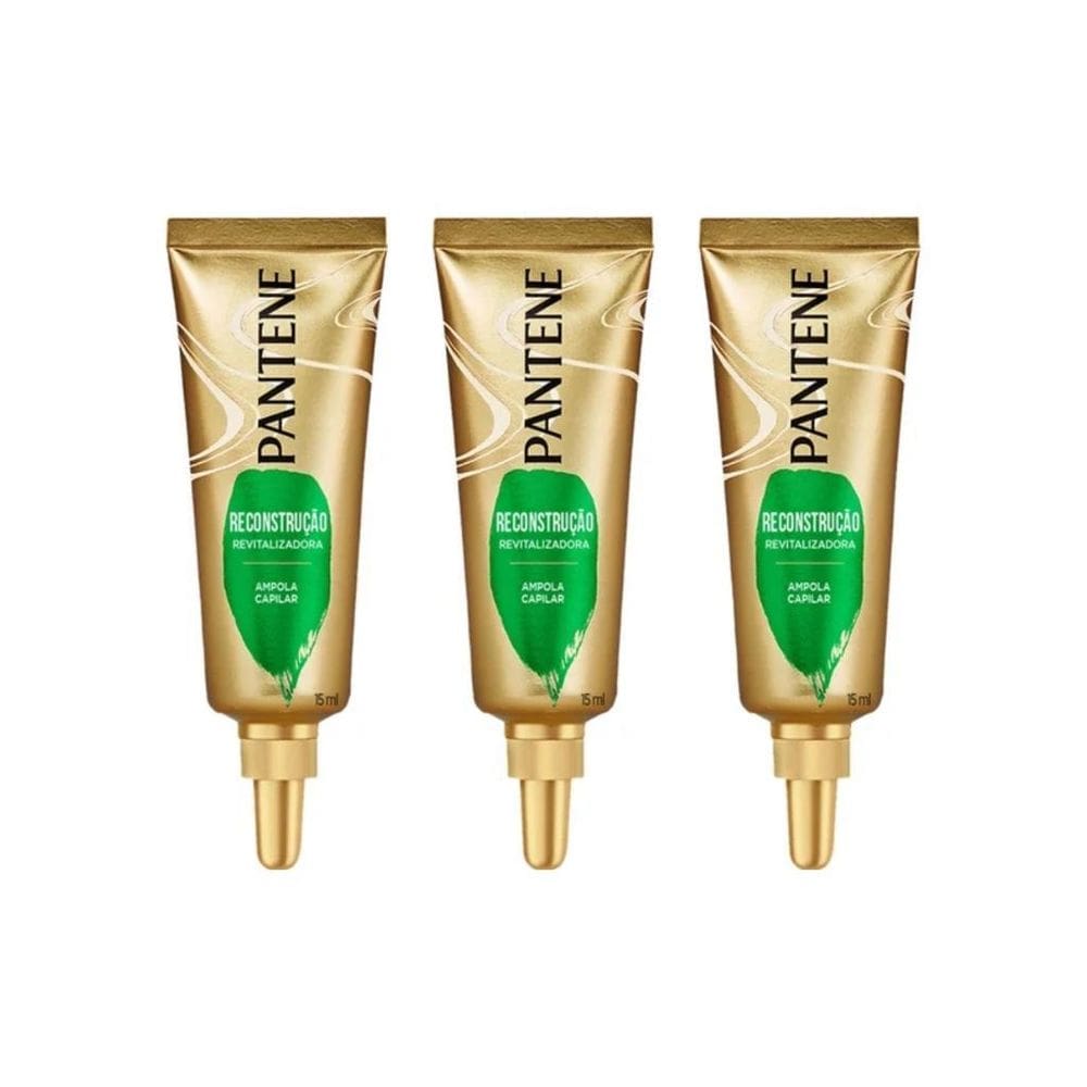 Ampola Pantene Reconstrução Revitalizadora 15Ml - Kit 3Un