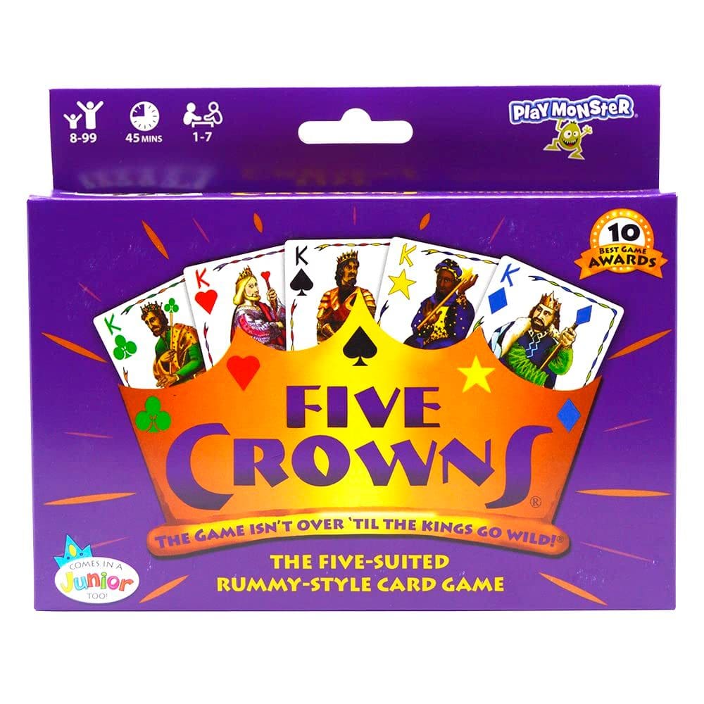 Jogo de cartas PlayMonster Five Crowns 5 Suited Rummy Style 8+