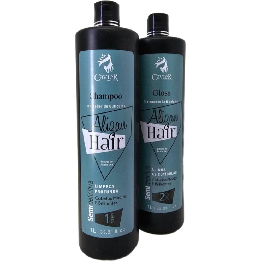 Cavier Alizan Hair Redutor De Volume 1L Kit 02 Unidades