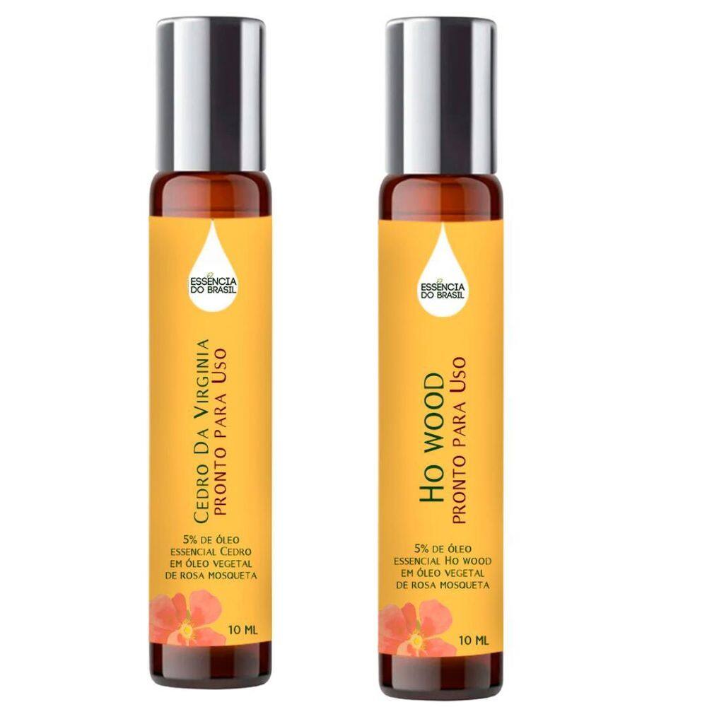 Óleos Essenciais Prontos Cedro E Ho Wood Roll On 10Ml
