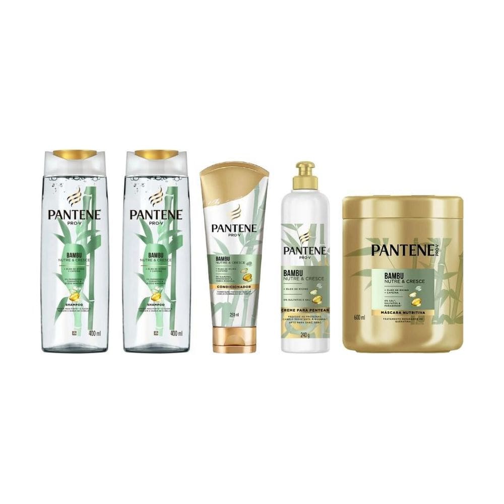 Kit Pantene Bambu 2 Sh 400Ml+ Cond 250Ml+Masc 600Ml+Cr Pent