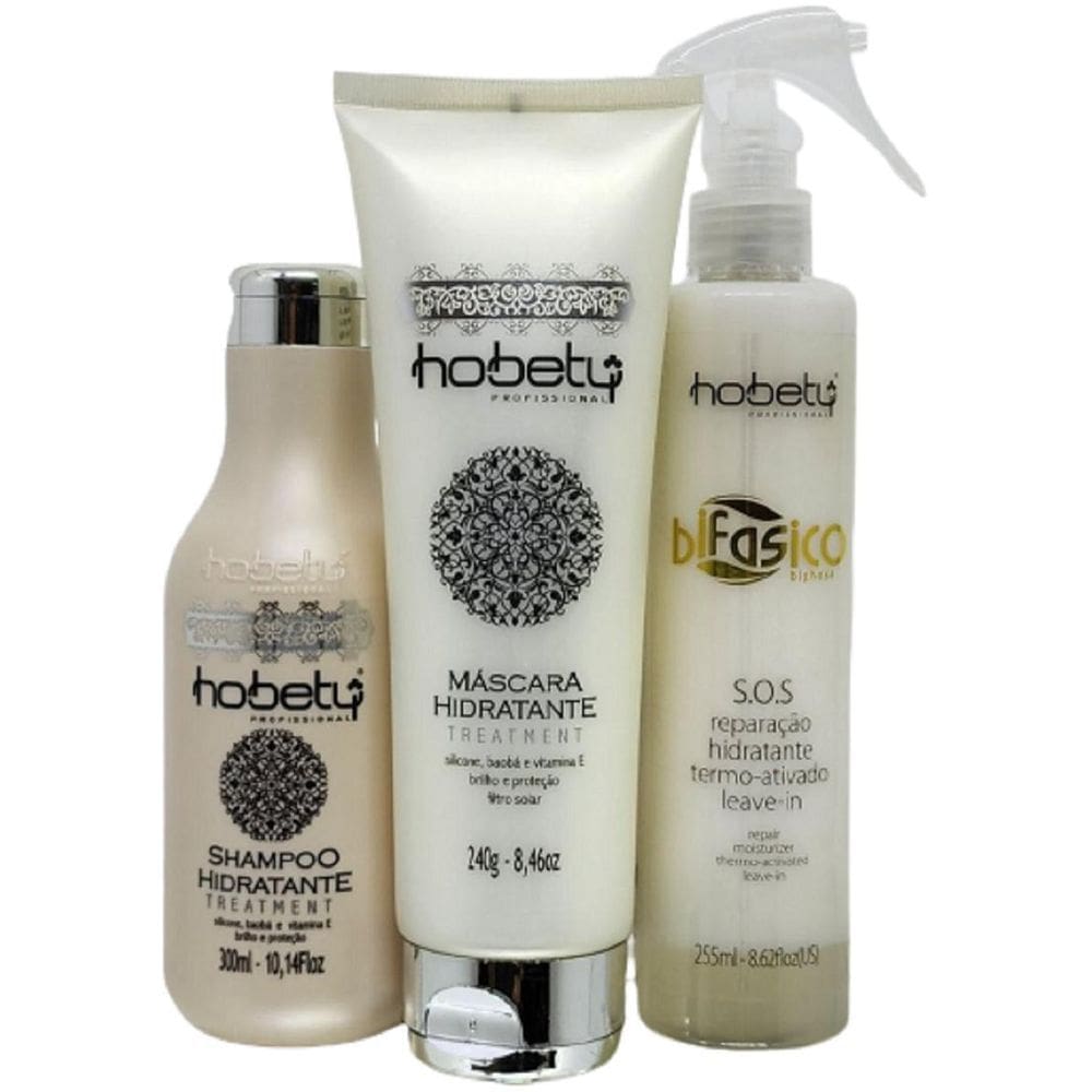 Shampoo Emulsão Bifasico Hobety Hidratação Restauração 795G