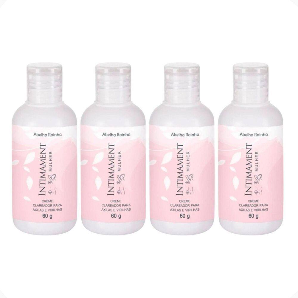 Kit 4 Creme Clareador Axilas E Virilhas Intimament Abelha