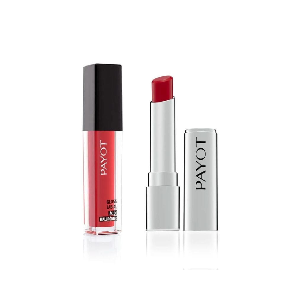 Kit Lips Payot - 10: Gloss Floripa + Batom Vermelho