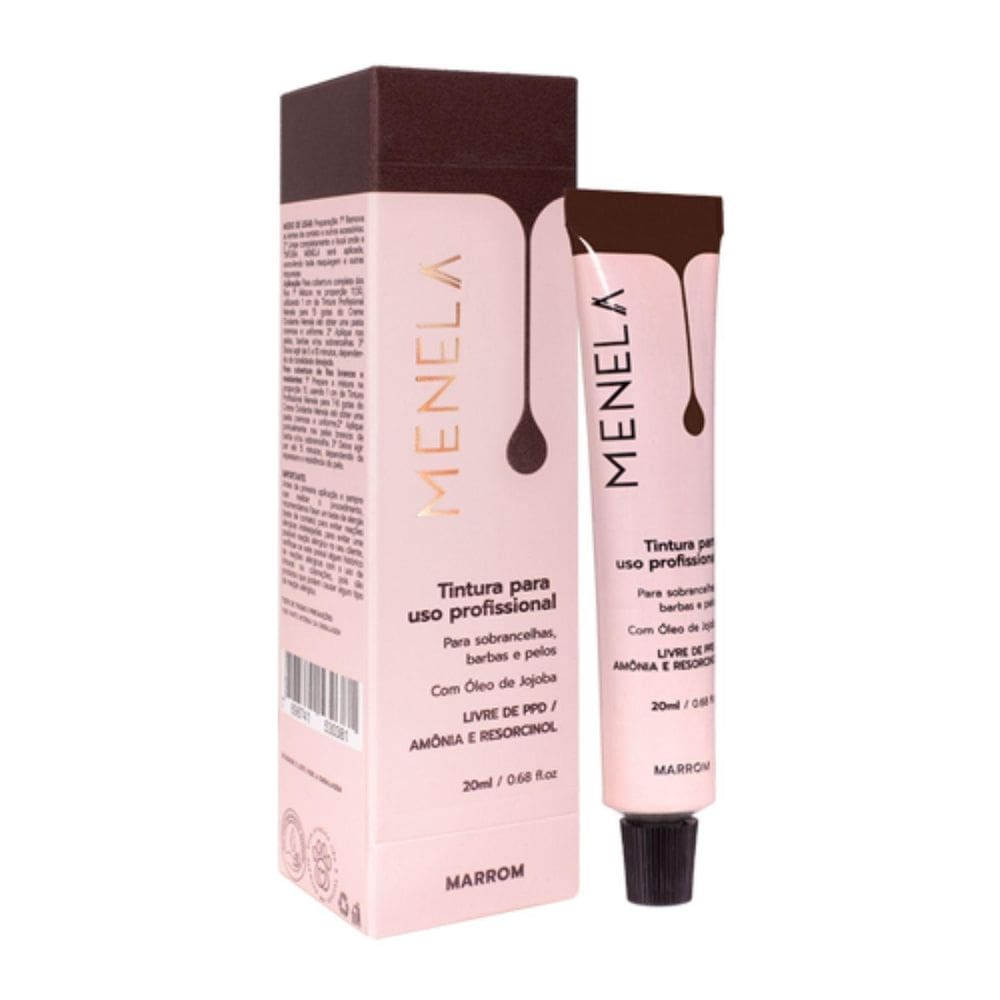 Tintura Para Sobrancelhas Menela Marrom 20ml