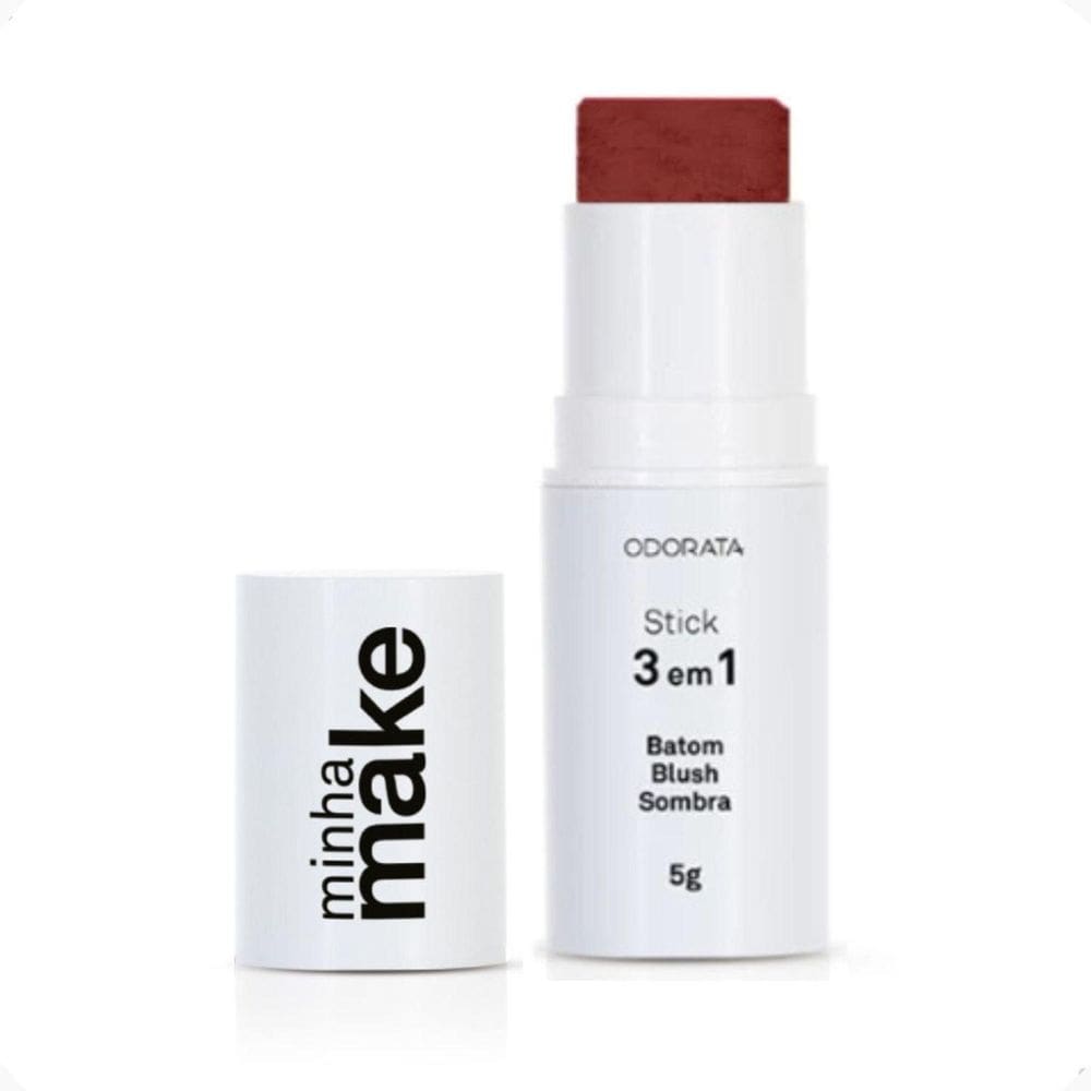 Stick 3 Em 1 Sombra Batom Blush Cor Terracota 5G Minha Make