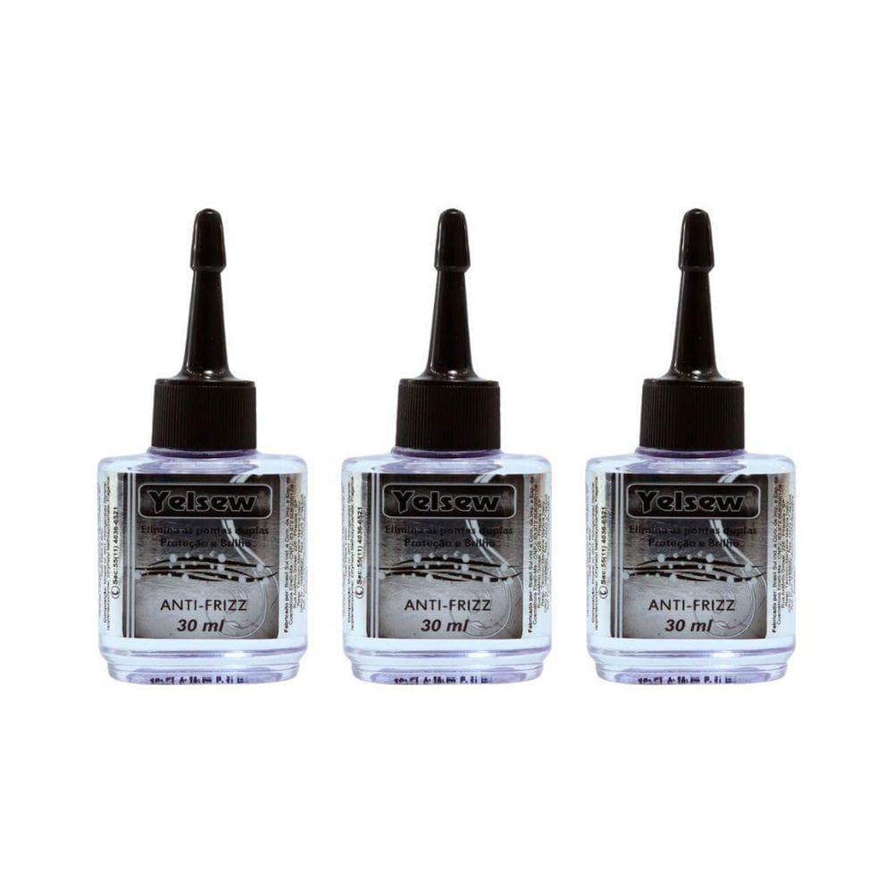 Reparador De Pontas Yelsew 30Ml Anti Frizz - Kit Com 3Un