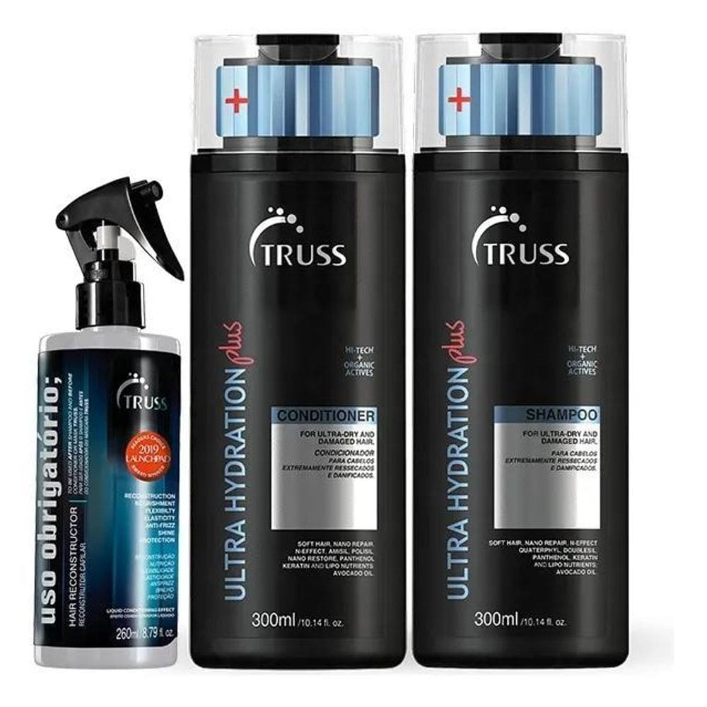 2X Truss Ultra Hydration Plus Shampoo E Condicionador + Flui