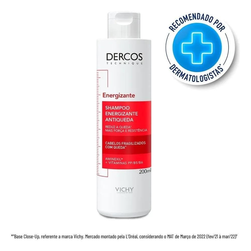 Shampoo Energizante Antiqueda Dercos 200Ml Vichy