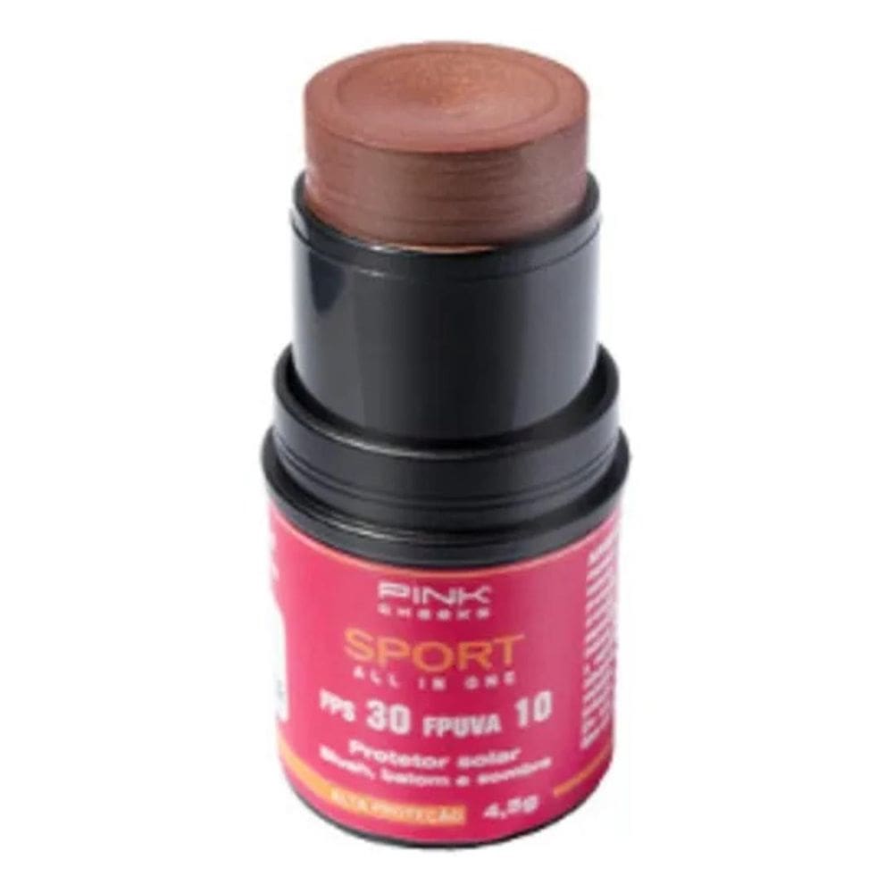 2X Blush Em Bastão All In One Fps30 Pink Cheeks 4,5G Tom Da