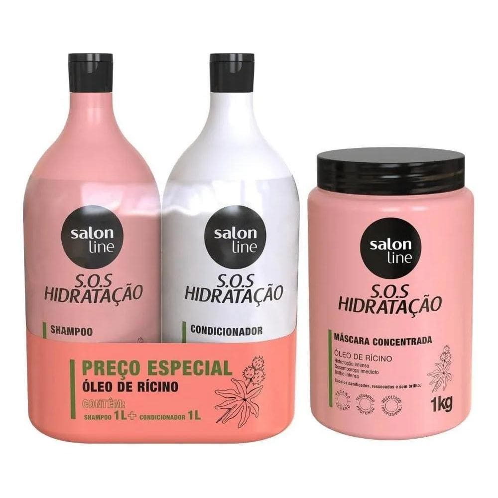 2X Kit Shampoo Condicionador Hidrata Creme Turbinada Salon L
