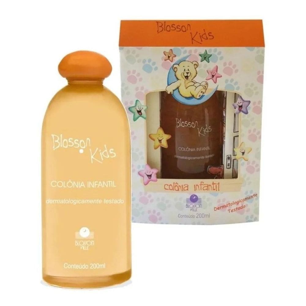2X Colônia Infantil Blosson Ville Kids 200Ml Laranjinha