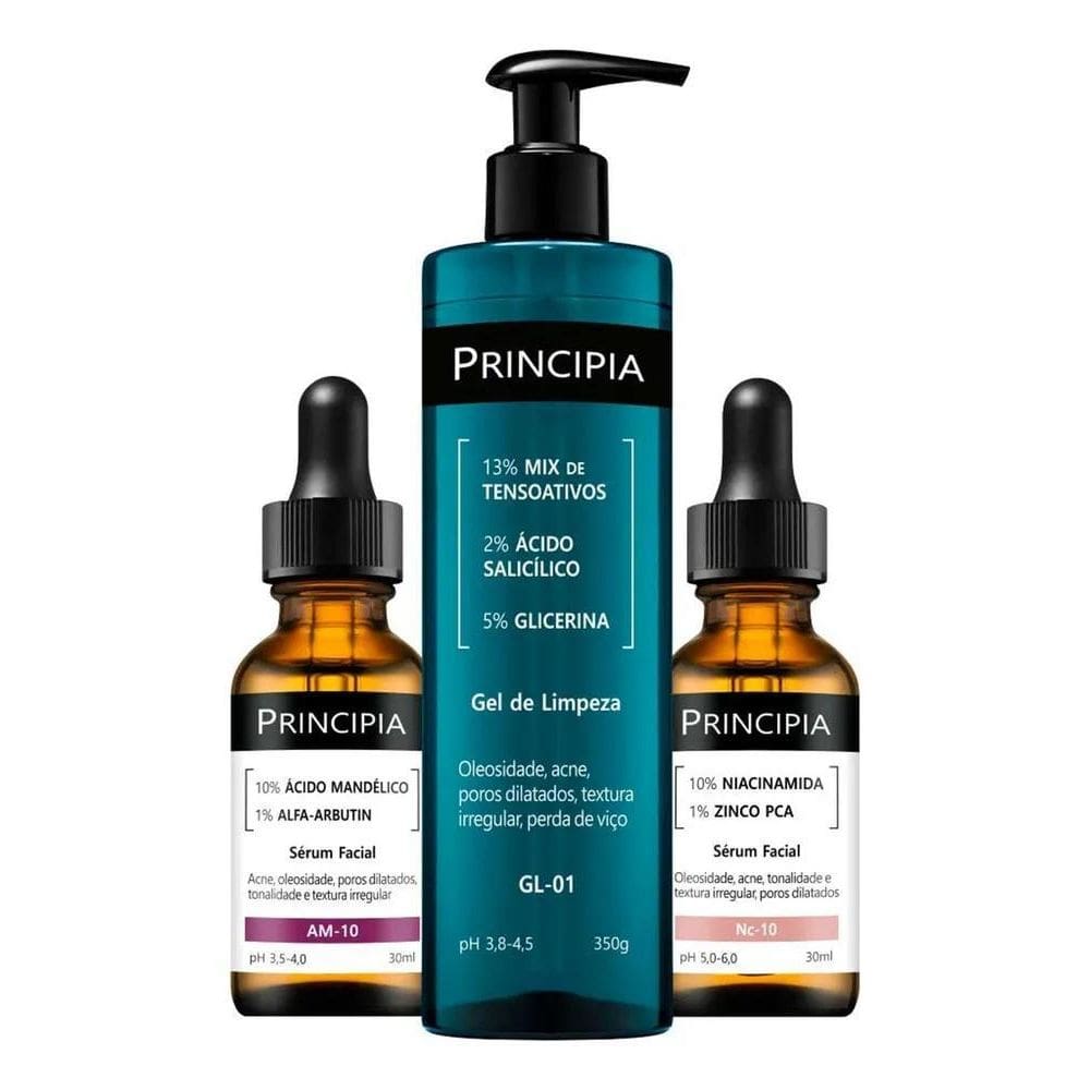2X Principia Kit Anti-Acne Trio Gl-01 + Sérum Niacinamida +