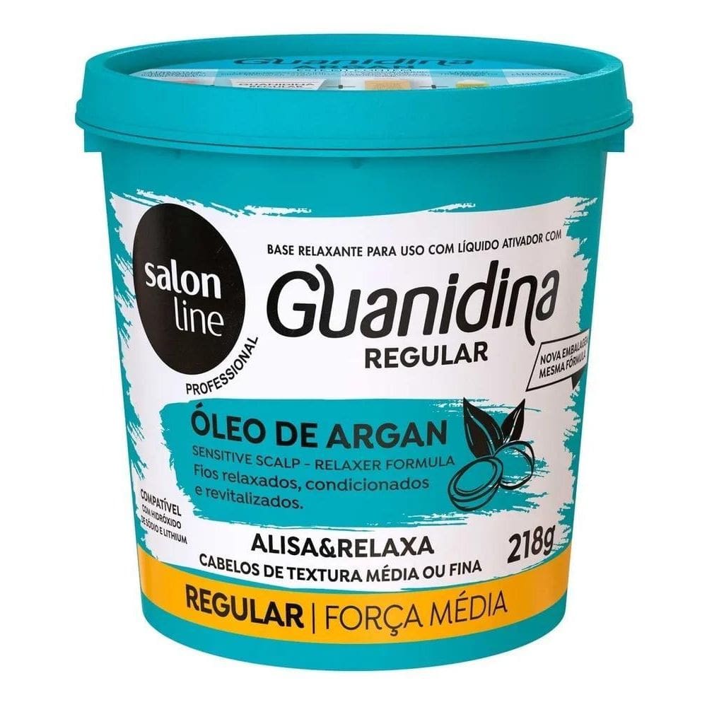2X Relaxamento Guanidina Óleo De Argan Regular - Salon Line