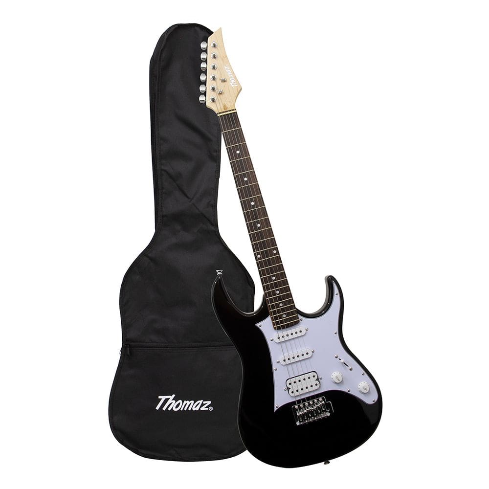 Kit Guitarra Elétrica TEG 310 Preto com Capa Thomaz