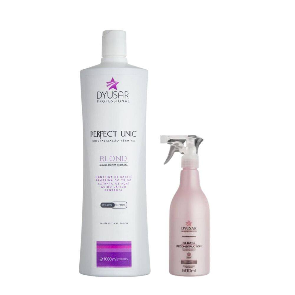 Másc. Reestruturadora Unicplastia Blond 1L + Queratina 500Ml