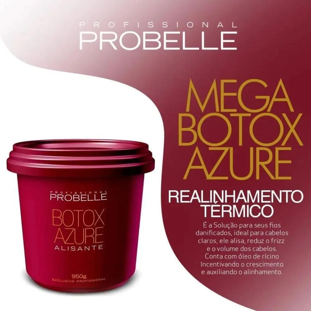 2X Probelle Realinhamento Térmico Btx Azure Alisante 950G