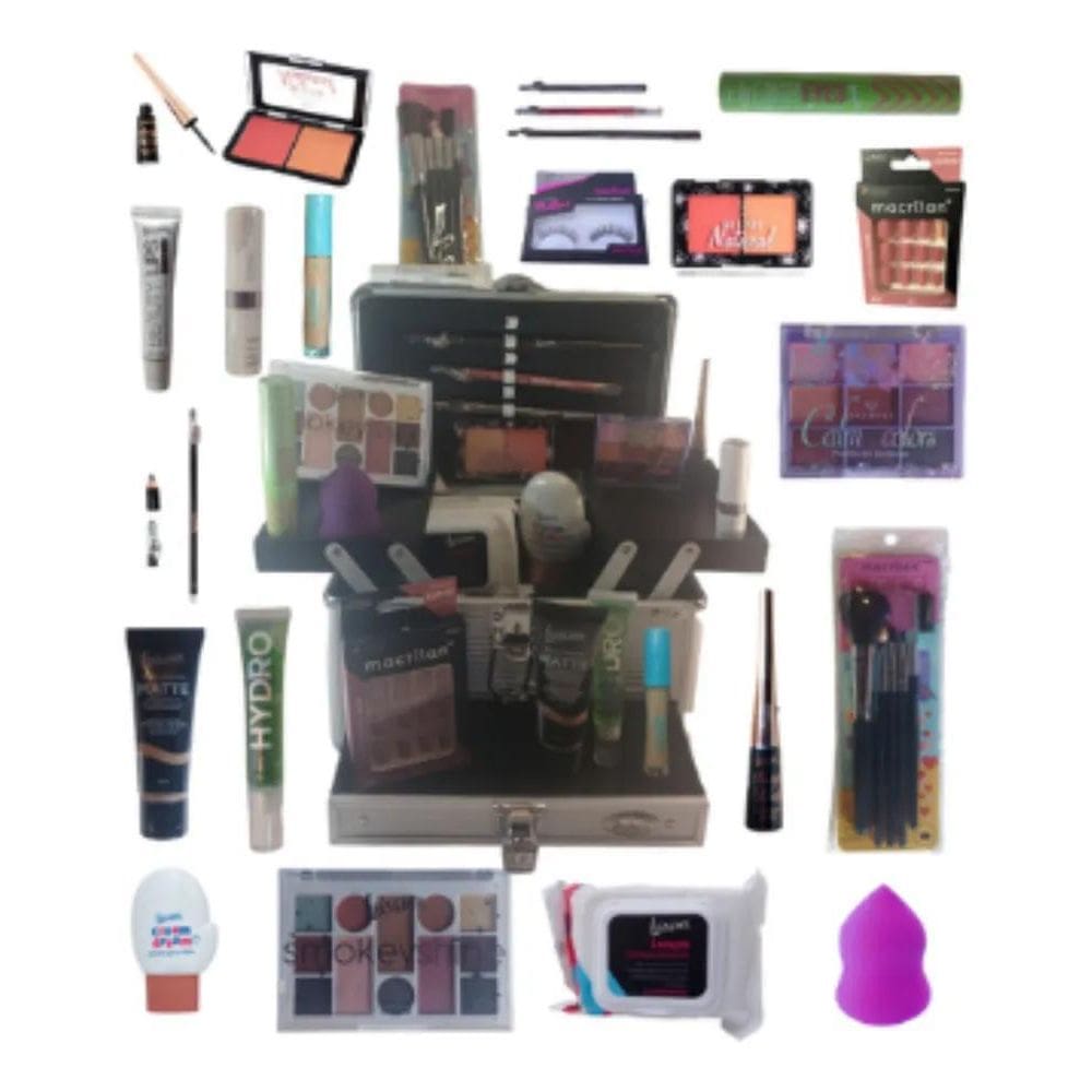 Maleta De Maquiagem 3D Jasmyne 105 Completa Kit