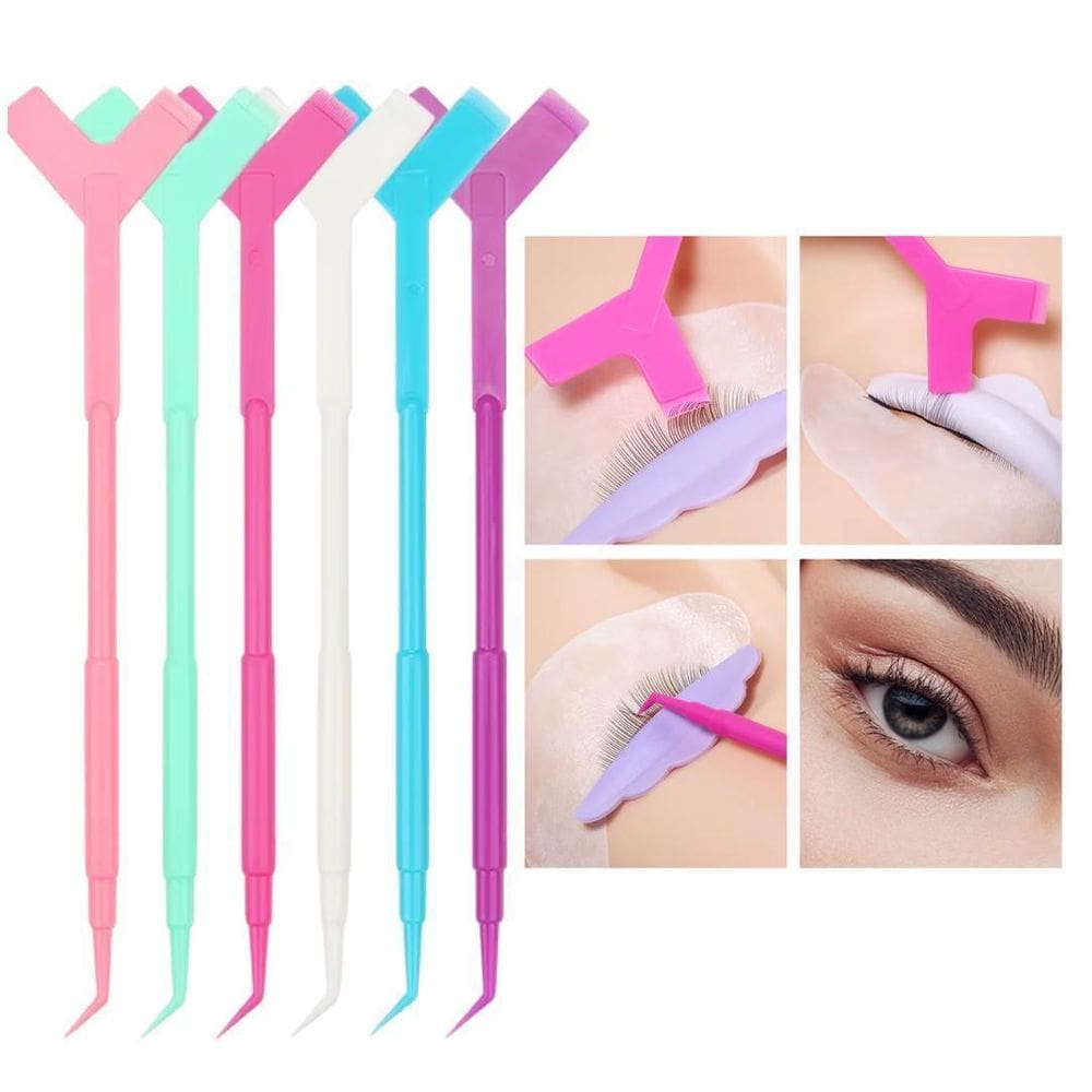 12Und - Palito Espátula Y Ponta Dupla Para Lash Cílios