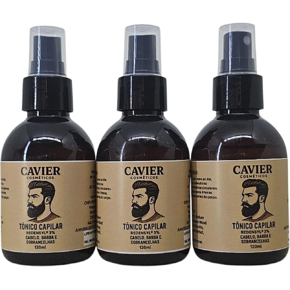 Cavier 3 Tonicos Crescimento 240Ml Redensyl