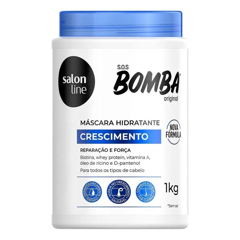 2X Máscara De Hidratação Salon Line S.O.S Bomba Orignal 1Kg
