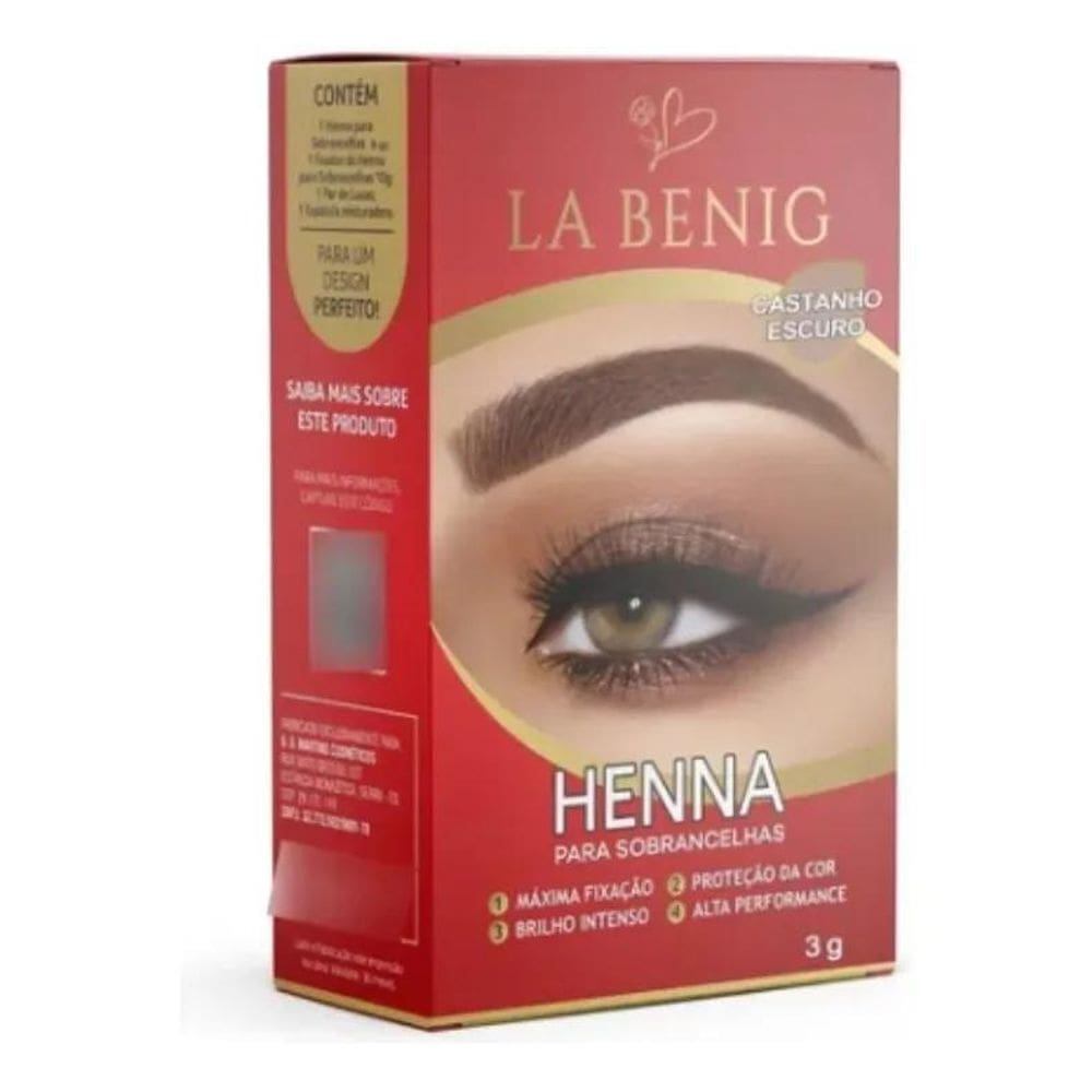 La Benig Henna 3G Imediato Cor Castanho Escuro