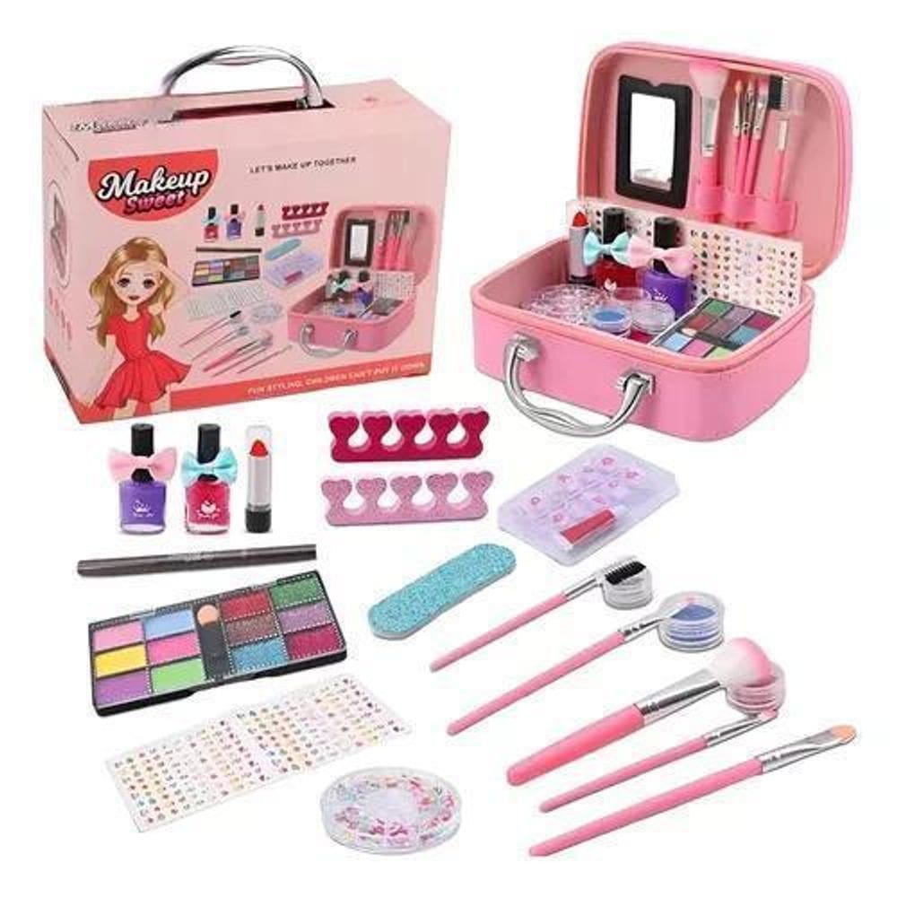 Kit Maleta De Maquiagem Luxo Completa Infantil