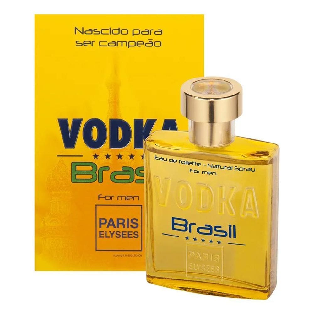 2X Vodka Brasil Amarelo P.Elysees Masc. 100 Ml-Lacrado Origi