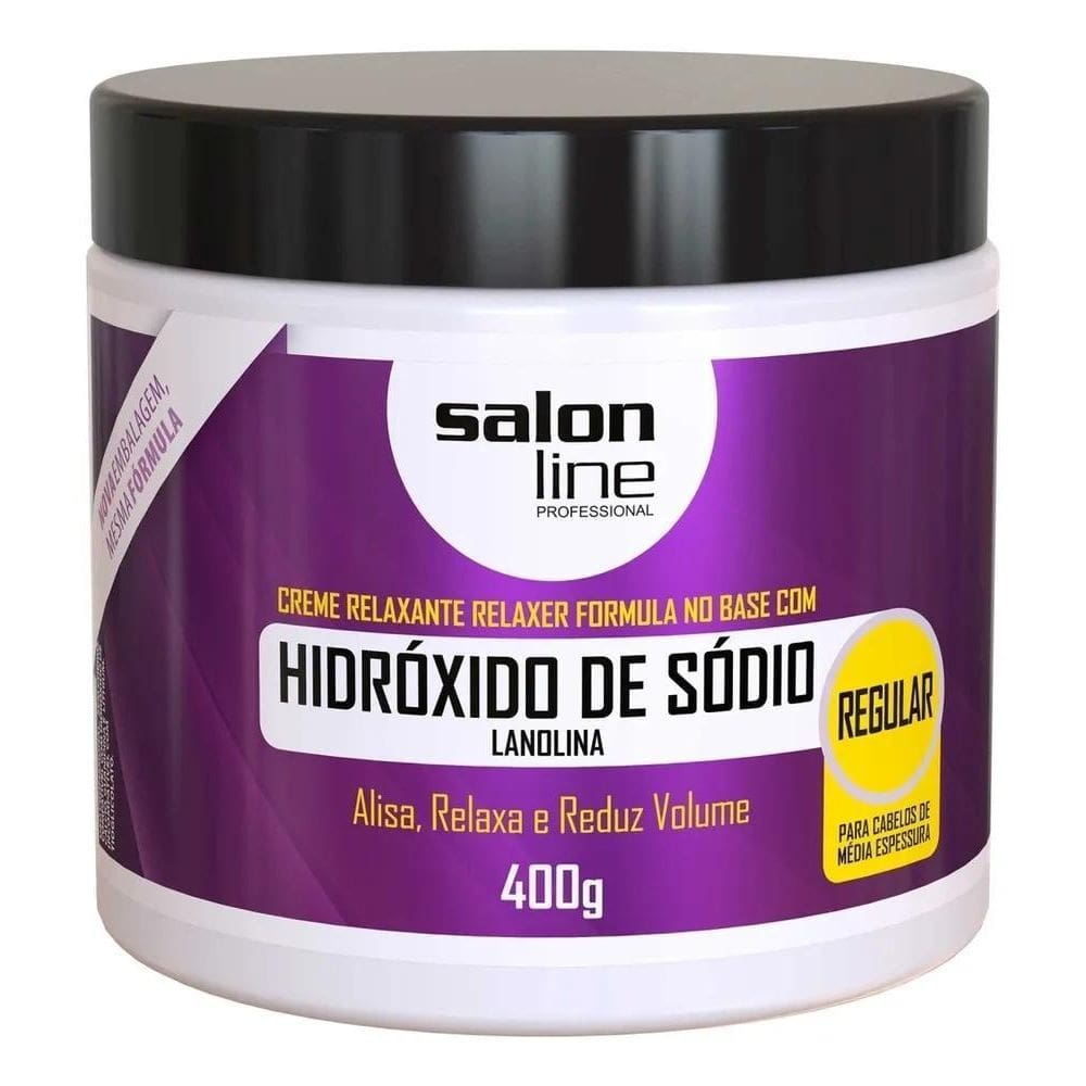 2X Relaxante Hidróxido Sódio Lanolina Regular Salon Line 400