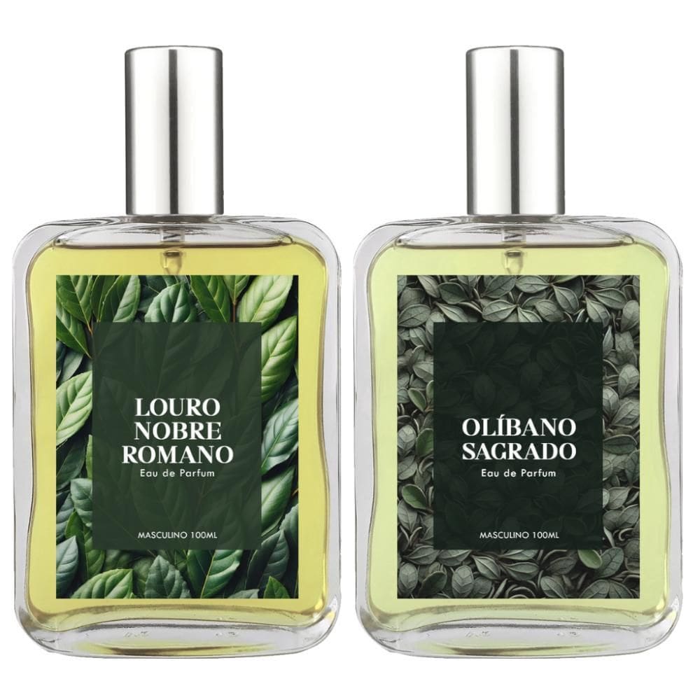 Kit Perfume Masc. Louro Nobre Romano E Olíbano Sagrado 100Ml